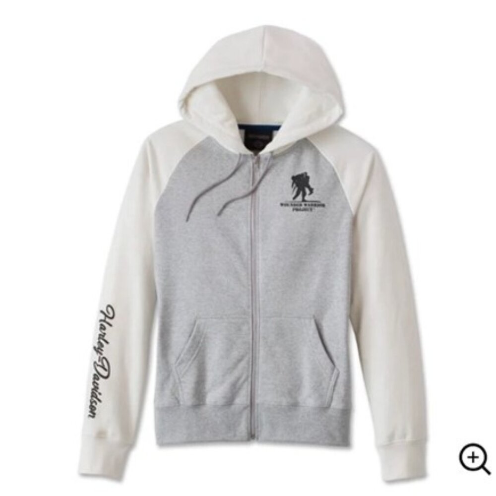 Harley-Davidson Women’s Wounded Warrior Project Zip Front Hoodie - Sz M